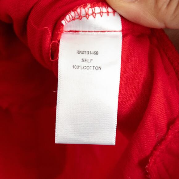 VICI Kells Cotton Embroidered Red Mini Dress Size Small - Picture 9 of 9